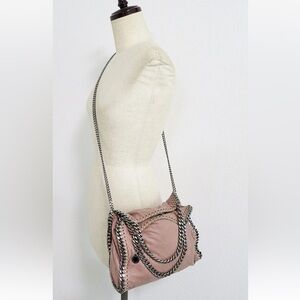 Stella McCartney Pink Crossbody Bag with Chain Detail